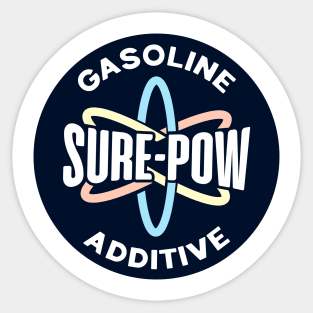 Sure-Pow Gasoline Additive (Redesigned - Dark Blue) Sticker